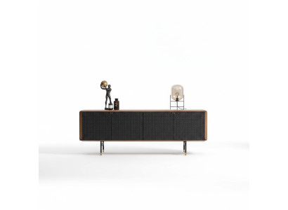 Dzīvojamā istaba Komoda brūns luksusa stils moderns koka sāninstrumentu skapītis Loft 228cm