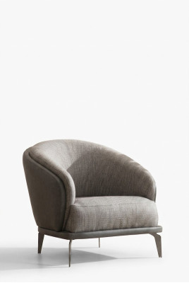 Krēsls viensējai Luxus 1 sēdeklis Polster Sitz Design Pelēks Sitz Stoff Neu
