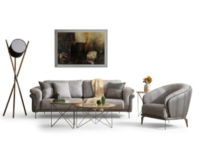 Sofas gultasgarnitūra 3+1 sējājs mīkstā mēbeļu garnitūra dīvāni krēsli luksuss 2x galdini komplekts