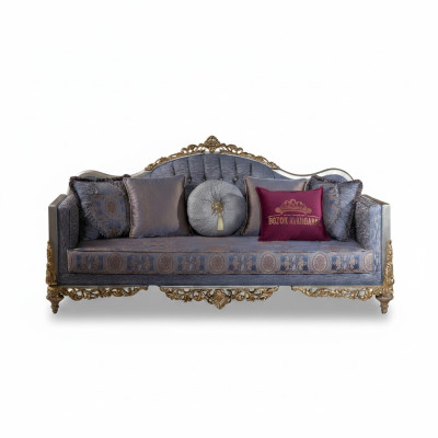 Dizaina dīvāns 3-vietīgs mīksts greznas klasiskas auduma dīvāna Chesterfield versija.