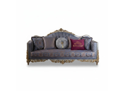 Dizaina dīvāns 3-vietīgs mīksts greznas klasiskas auduma dīvāna Chesterfield versija.