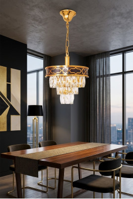 Kronšķite dzīvojamā istaba lampa ēdamistabas lampa jauna luksusa guļamistabā