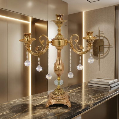 Galdi lampa Lamp Wohnzimmer Naktīs Lamp Gold.