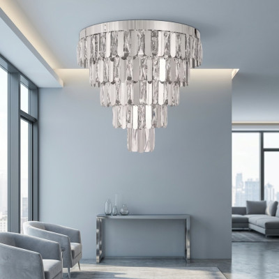 Lustras griestu lampa viesistabā griestu apgaismojums lustras luksus lampas