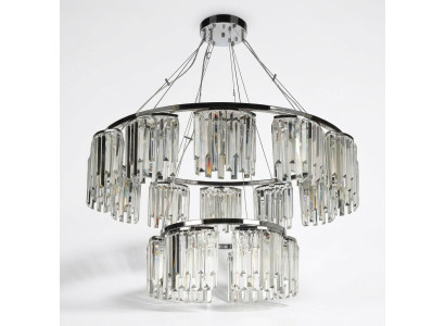 Gredzens griestu lampa Moderna apaļa lampa ar kristāla dizainu