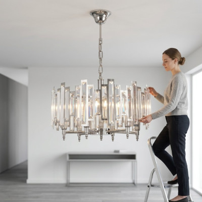 Mūsūdiendīgs griestu lustrs lampas dzīvojamā istabā astoņstūra lampa gaismas avots