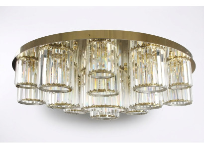 Apaļa lustra griestu lampa lustes griestu lampa dzīvojamā istaba zelta