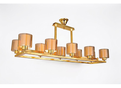Zelta krāsas kronšteinu griestu lampa gludinātājs lustra