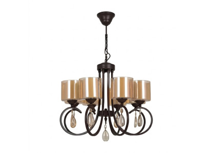 Debesīs lampa dzīvo istabā spuldze griestu stikla luste lux 66x70