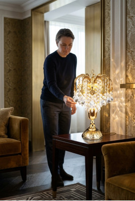 Galds Lampas guļamistabai klasiska dzīvojamā istaba naktslampes jaunas