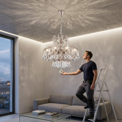 Gaisma Kronloketes Lampa Lampas Kaukulis Spuldzeklis Griesti 55x100
