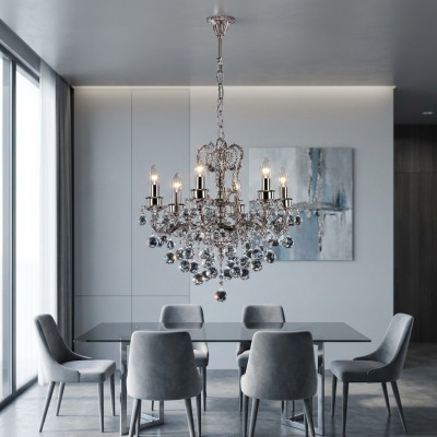 Gaisma Kronleuchter Kristall griesti lampa Pakaramā lampu dzīvojamā istabā
