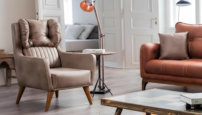 Country house style armchair armchair relax TV one-seater sofa couch