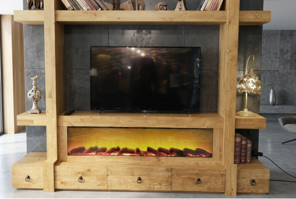 Dzīvojamā istaba tv koka skapja siena mēbeles TV skapi 240x205 papildu siena