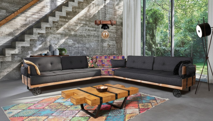 Dzīvojamā istaba Galds Loft dizaina mēbeles galds 130x80 galds dīvānā istabas galds gazes tabulas