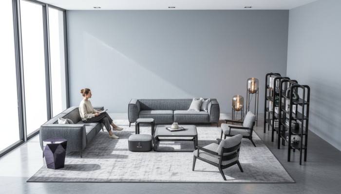 Sofas ar krēsliem 431 sēdvietu dīvānkomplekts ar luksusa xxl auduma dīvānu mēbeļēm
