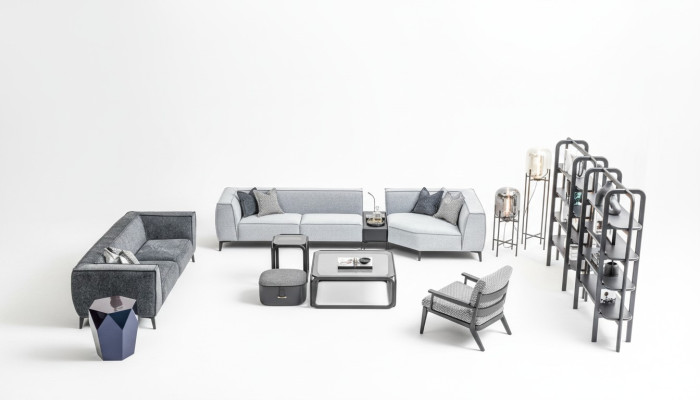 Sofas komplekts xxl Dīvāns Texil Big Sofa 5+3+1 vietas Polster Stoff Couchen