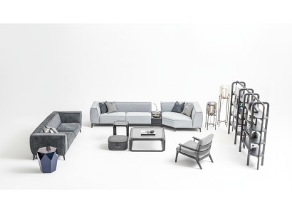 Sofas komplekts xxl Dīvāns Texil Big Sofa 5+3+1 vietas Polster Stoff Couchen