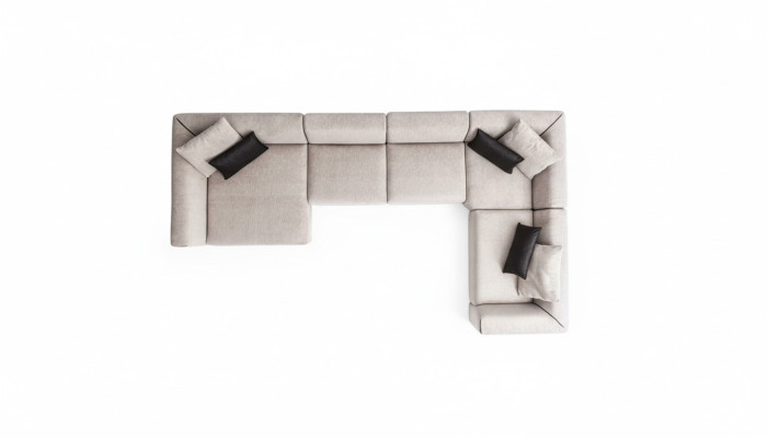 Mūsdienīgs stūra dīvāns U-formas dzīvojamā istaba Sofa komplekts Sofa komplekts