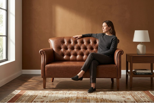 Chesterfield divvietīgs darbaistaba sēžamvieta mēbeļu luksusa dizains