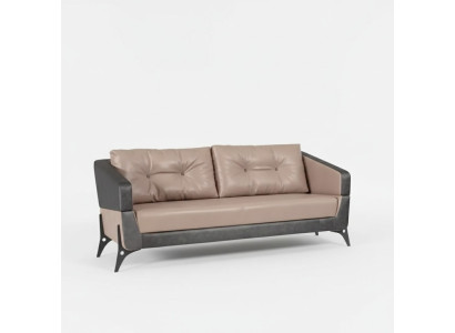 Trijvietīgā sofa luksusa mēbeles darba telpas polsterēts audums biroja mēbeles