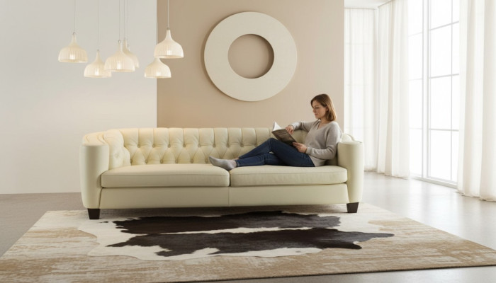 Luksus Chesterfield dīvāns 4-sēdvietīgs mākslīgās ādas dīvāns baltā krāsa mūsdienīgi dīvāni