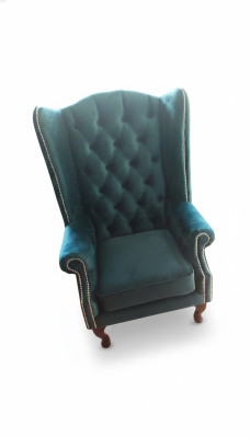 Ohren Sessel Chesterfield Samta vienvietīgs luksusa krēsls dīvāns un sofa.