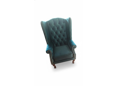 Ohren Sessel Chesterfield Samta vienvietīgs luksusa krēsls dīvāns un sofa.