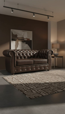 Chesterfield dīvāns ar diviem sēdvietēm, izsmalcināta mākslas priekšmetu, divvietīgs dīvāns, brūns mēbeles dīvāni.