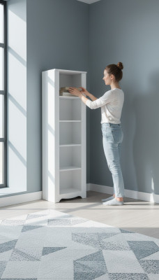 Kompāssa skapis Grāmatplaukts Skapji Daudzfunkcionāla mēbeles Brūns 170x52x45