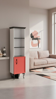 Regāla skapis Grāmatplaukti Skapji Dažādu mērķu mēbeles Brūns 164x40x34