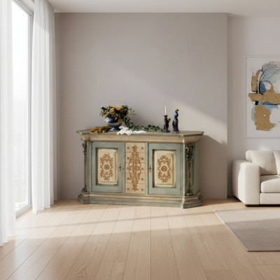 Klasiskais masīvkoks Sideboard luksusa komoda skapī augstas kvalitātes mēbelu istaba