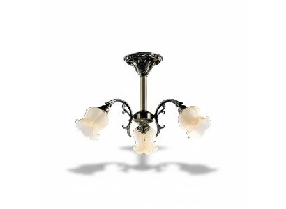 Deckenluktur Ziedi Luksusa Lukturis Griestu Lampa Lampa Stikls Pelēka
