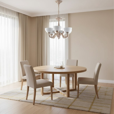 galdi lampes Lustra griestu lustrs lielgabarīta lampa stikls bēšs mākslas