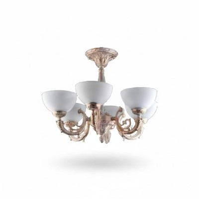 galdi lampes Lustra griestu lustrs lielgabarīta lampa stikls bēšs mākslas