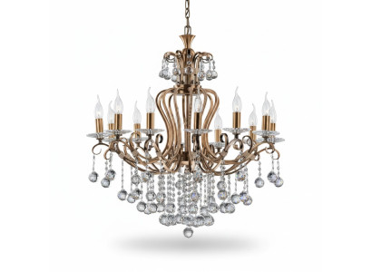Luksusa griestu lampa Lüster lustra griestu lampa kristāla zelta 88x100