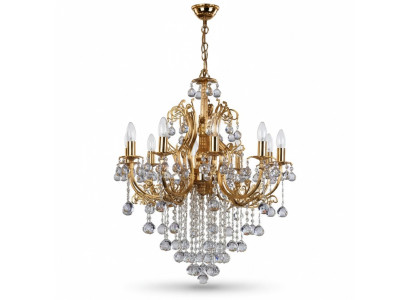 Luksusa lustra kristāla griestu lampa kroņlustra griestlampa zelta lampa