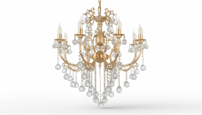 Krone šķiņķis Kristāla luksusa griestu lampa lustra griestu lampa zelta lampa