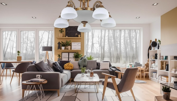 Lukturu griestu lampa lielo lustru <<kronšteinu>> Kronšteinu balta griestu lampa stikls zelts
