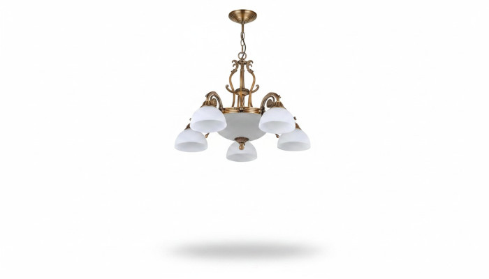 Lukturu griestu lampa lielo lustru <<kronšteinu>> Kronšteinu balta griestu lampa stikls zelts