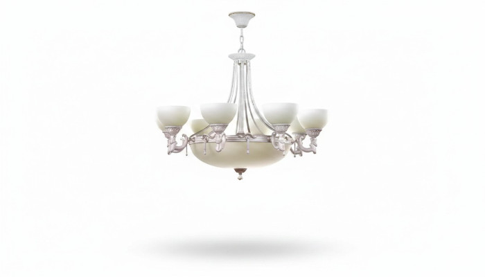 Spuldzes griestu lampa luksusa lampa kronšteins balts griestu lampa stikls moderns