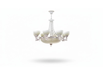 Spuldzes griestu lampa luksusa lampa kronšteins balts griestu lampa stikls moderns