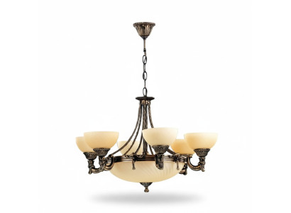 Liusters griestu lampa moderns kroņlukturis griestu lampa bēša stikls lampa
