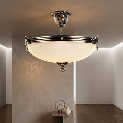 Globo moderns griestu lampa zelts stikls lampas
