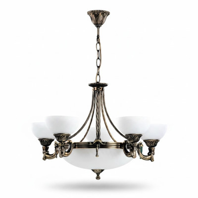 Lustra griestu lampa griestu lampa kroņlukturis stikls balts lampas māksla