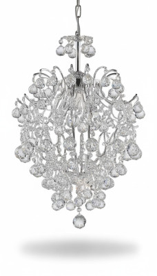 Luksusa lustra griestu lampa griestu lampa kronšteins kristāls sudrabs
