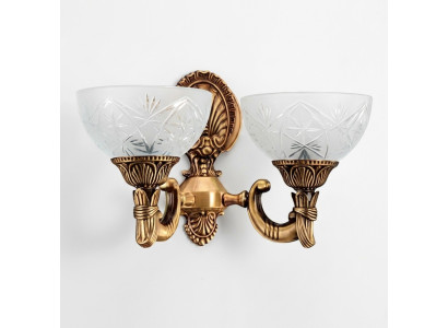 Sienas lampa Sienas lampas Mākslas sienas lampa Lustra Sienas lampas Zeltņu stikls