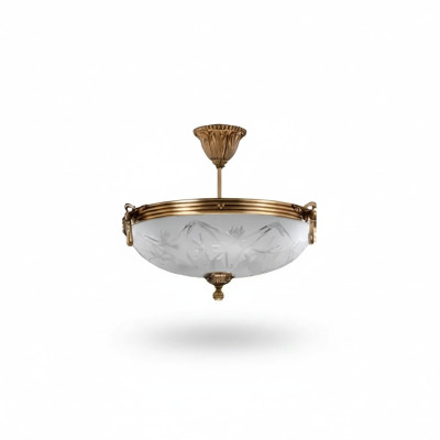 Lustes griestu lampa griestu lukturis lampa šķiedra zelts pelēka
