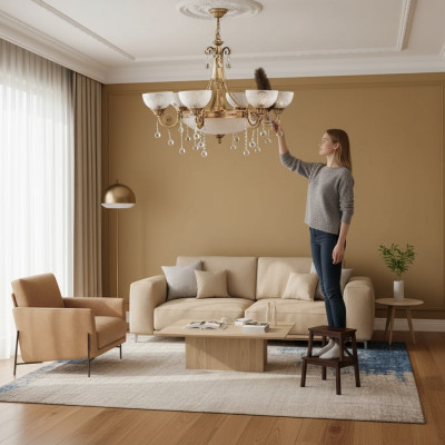 Lustes griestu lampa griestu lukturis lampa lustrs stikls zelts bruņinieks viesnīca