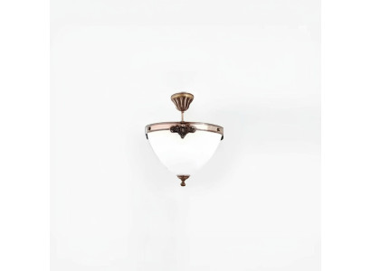 Kronšteinu griestu lampa griestu lampa lustra stikls māksla balti